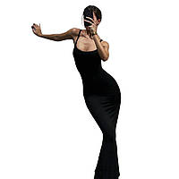 Плаття жіноче базове максі BBD-1522 (42 - 46 р.) Чорне