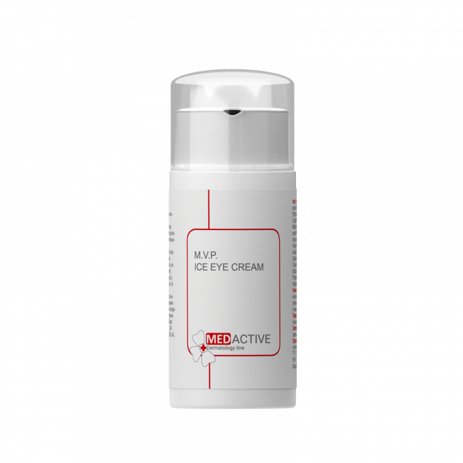 Регенерувальний крем під очі SPF 10 Medactive M.V.P. ICE EYE CREAM regenerating eye cream SPF 10, 30мл
