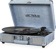 Виниловый проигрыватель (граммофон) Victrola VSC 550BT Светло-джинсовый лён