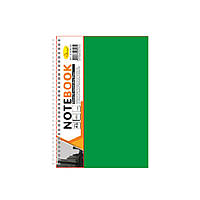 Блокнот А5 Б-БП5-90, 90 листів, 2 розділи Зелений