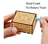 Музична скринька, шарманка, натуральне дерево, механічна. Класика! Two together 2, фото 5