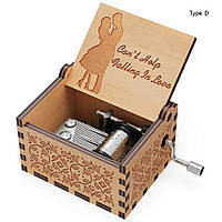 Музична скринька, шарманка, натуральне дерево, механічна. Класика! Two together 2