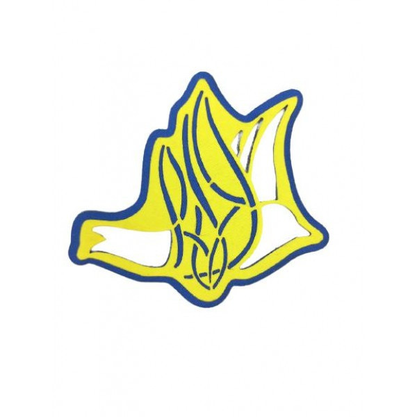 Шеврон PATCH ПАТРІОТ "Голуб миру", лазерна різка, 90*70 мм