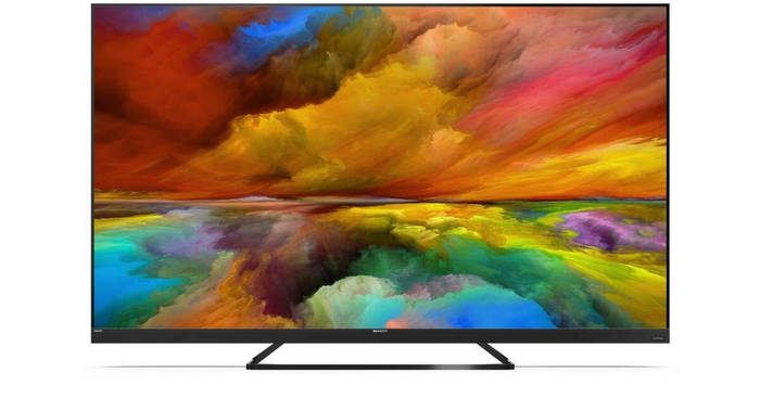 Телевизор 65 дюймов SHARP 65EQ3EA (4К Android TV QLED Bluetooth Wi-Fi ...