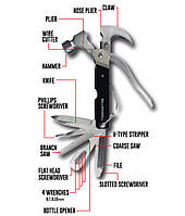 Универсальный молоток - швейцарский нож Bell Howell Tac Tool 18 в 1 плоскогубцы, отвертка пила итд.! Полезный
