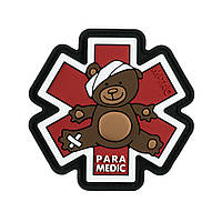 M-Tac нашивка Paramedic Медвідь (PVC) Brown/Black ll