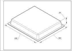 Деко емальований (глибокий) для духовки Gorenje 456x360x54mm 242135, фото 2