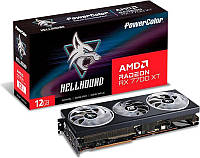 Видеокарта PowerColor AMD Radeon RX 7700 XT 12GB GDDR6 Hellhound (RX 7700 XT 12G-L/OC)