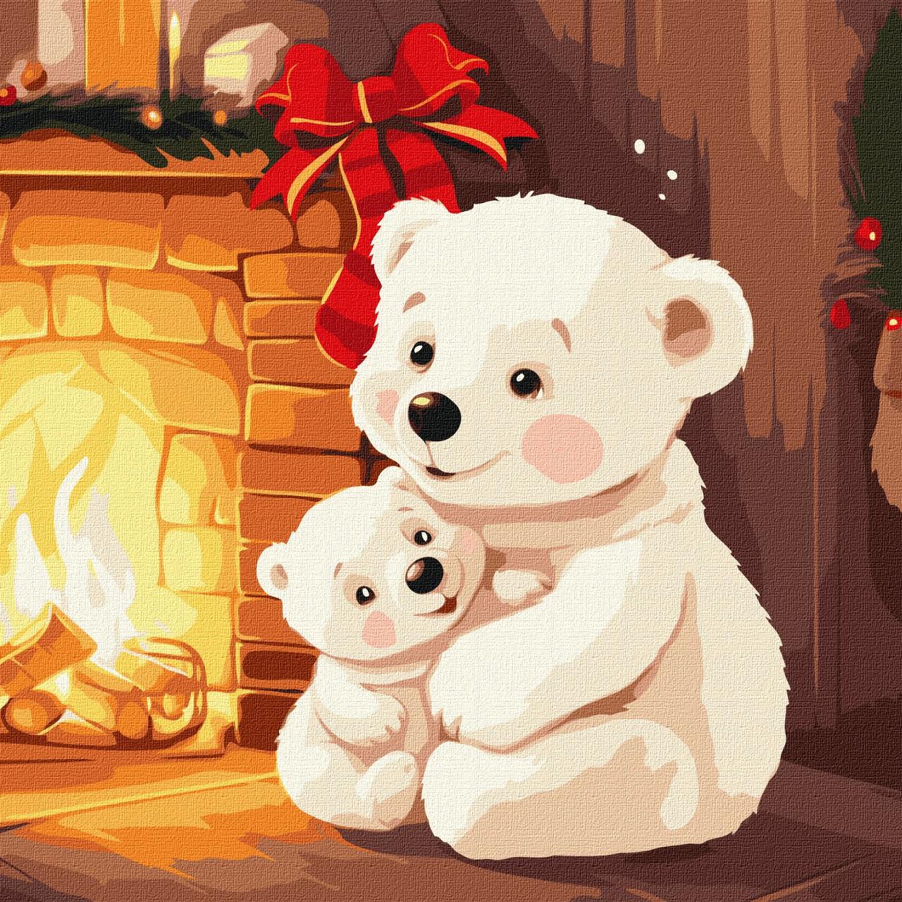 Картина за номерами 40×40 см. Домашнє тепло ©art_selena_ua Ідейка КНО6541, фото 1