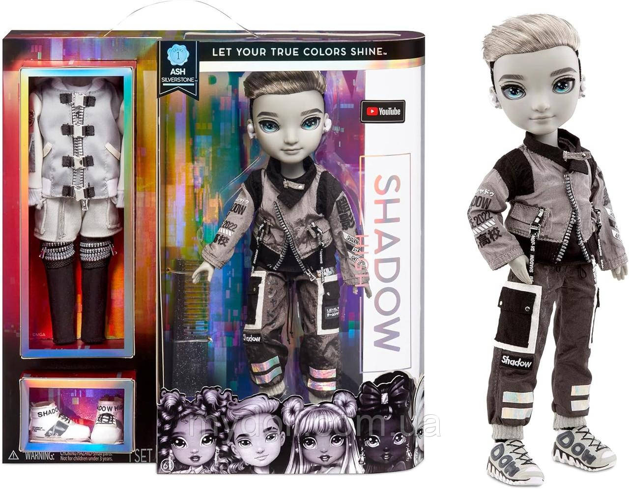 УЦІНКА! Лялька Рейнбоу Хай Шедоу Хай Еш Сільверстоун Rainbow High Shadow High Ash Silverstone Оригінал 583578