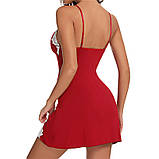 Жіночий атласний пеньюар з мереживом – пеньюар для дому та сну, подарунок для жінки, фото 8