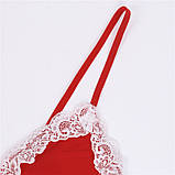 Жіночий атласний пеньюар з мереживом – пеньюар для дому та сну, подарунок для жінки, фото 9