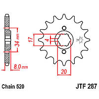 Звезда ведущая, JT Sprocket JTF287.13