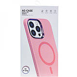 Чохол AG-Glass Chrome Camera with Magsafe для Iphone 11 Колір Pink, фото 2