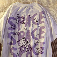 Футболка Харадзюку Space (принт на спине) от FUTBOLKA.TOP | UNISEX |Harajuku Space T-shirt (back print)