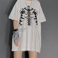 Жіноча футболка Харадзюку Кістки, Harajuku T-Shirt Bones