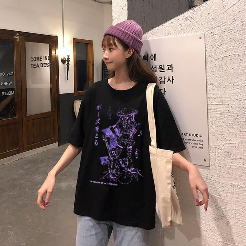 Футболка Аніме Харадзюку Музика, Anime T-shirt Harajuku Music