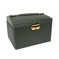 Al Шкатулка Casegrace SP-01111 для прикрас і ювелірних виробів трирівнева з дзеркалом Green