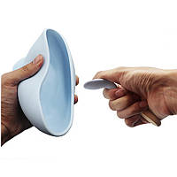 Al Силіконова тарілка на присоску з ложкою для дітей CUMEENSS AI-2020 Blue