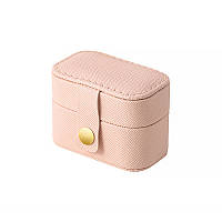Al Шкатулка Casegrace SP-01244 для кілець і ювелірних виробів портативна компактна 6,6*4*4,7 см Pink