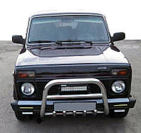 Кенгурятник QT006 (нерж.) для Lada Niva и Urban DG