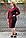 Плаття вязане Шкіряний карман  46-56 пудра, фото 4