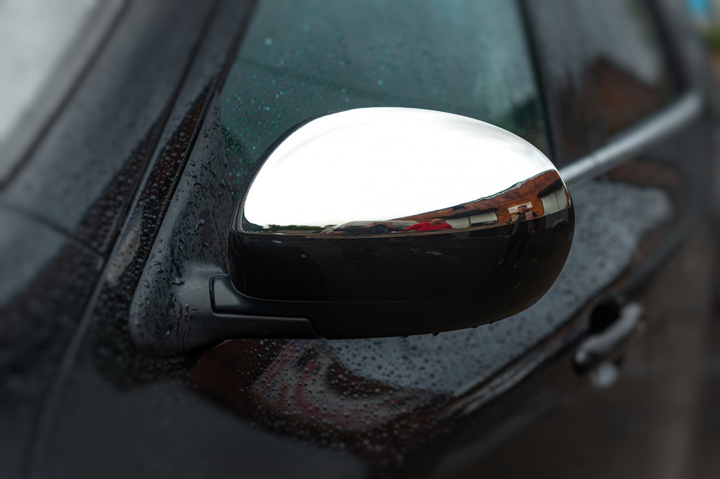 Накладки на зеркала, 2010-2014 Хром (2 шт, нерж.) Carmos - Турецкая сталь для Nissan Juke DG - фото 3 - id-p2127815358
