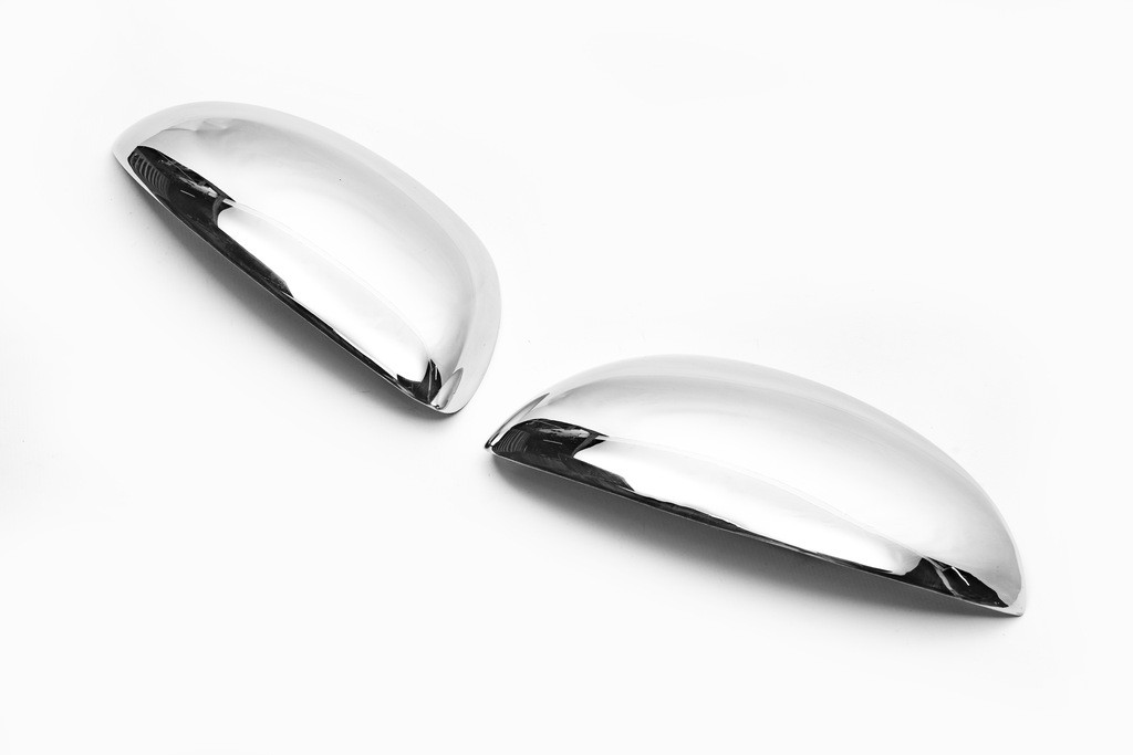 Накладки на зеркала, 2010-2014 Хром (2 шт, нерж.) Carmos - Турецкая сталь для Nissan Juke DG - фото 6 - id-p2127815358