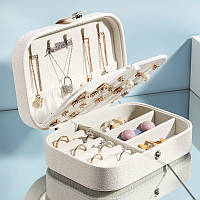 Al Шкатулка Casegrace SP-01161 для прикрас і ювелірних виробів портативна 16*11*5 см White