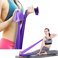 Go Еластична стрічка AOLIKES LD-3605 150 см для йоги та пілатесу фітнесу та силових тренувань Violet