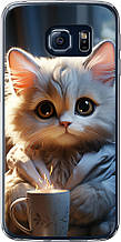 Чохол на Samsung Galaxy S6 G920 Білий кіт "5646u-80-851"