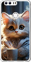 Чохол на Huawei Honor 8 Білий кіт "5646u-351-851"