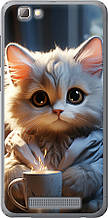 Чохол на ZTE A610 Білий кіт "5646u-433-851"