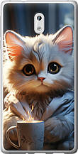 Чохол на Nokia 3 Білий кіт "5646u-818-851"