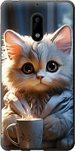 Чохол на Nokia 6 Білий кіт "5646u-898-851"