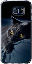 Чохол на Samsung Galaxy S6 G920 Димчастий кіт "825u-80-851"