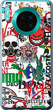 Чохол на Huawei Mate 30 Many different logos "4022u-1773-851"