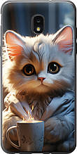 Чохол на Samsung Galaxy J7 2018 Білий кіт "5646u-1502-851"