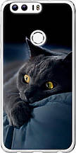 Чохол на Huawei Honor 8 Димчастий кіт "825u-351-851"