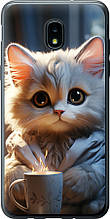 Чохол на Samsung Galaxy J3 2018 Білий кіт "5646u-1501-851"