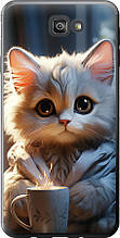 Чохол на Samsung Galaxy J7 Prime Білий кіт "5646u-610-851"