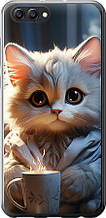 Чохол на Huawei Honor V10 / View 10 Білий кіт "5646u-1579-851"