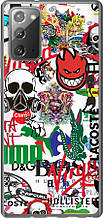 Чохол на Samsung Galaxy Note 20 Many different logos "4022u-2036-851"