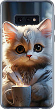 Чохол на Samsung Galaxy S10e Білий кіт "5646u-1646-851"