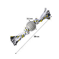 Go Іграшка для собак Taotaopets 04A3301 Мотузка з кулею Gray
