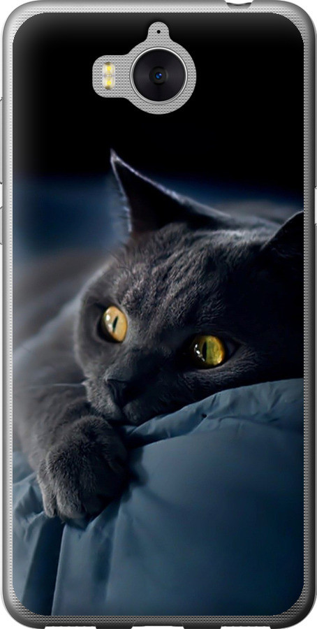 Чохол на Huawei Y5 2017 Димчастий кіт "825u-992-851"