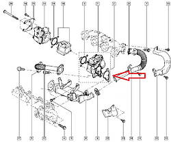 Прокладка клапана ЕГР Renault Trafic II/Opel Vivaro 2006- 2.0 dCi M9R 7701062171 Original Gasket EGR