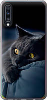 Чехол на Samsung Galaxy A70 2019 A705F Дымчатый кот "825u-1675-851"