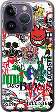 Чохол на iPhone 14 Pro Many different logos "4022u-2646-851"