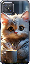 Чохол на Oppo Reno 4 Z Білий кіт "5646u-2278-851"